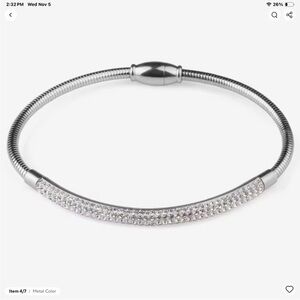 New 🎁 Silver Bar Bracelet - Magnetic Clasp